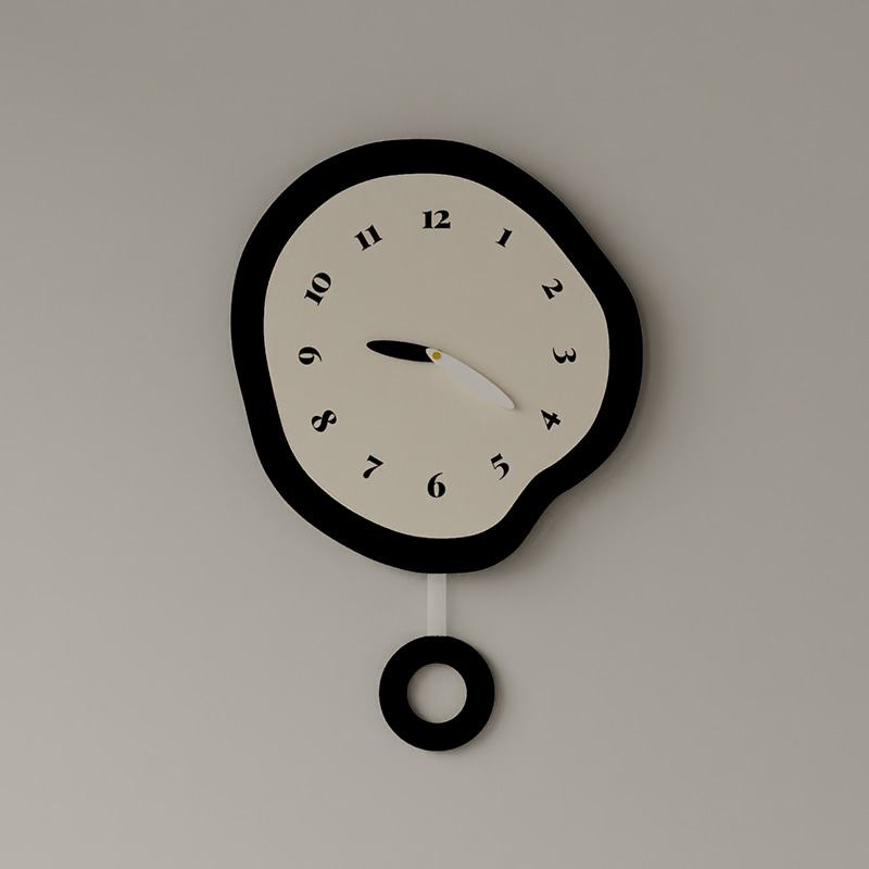 Ugly Circle Clock 어글리 비정형 써클 무소음 벽시계