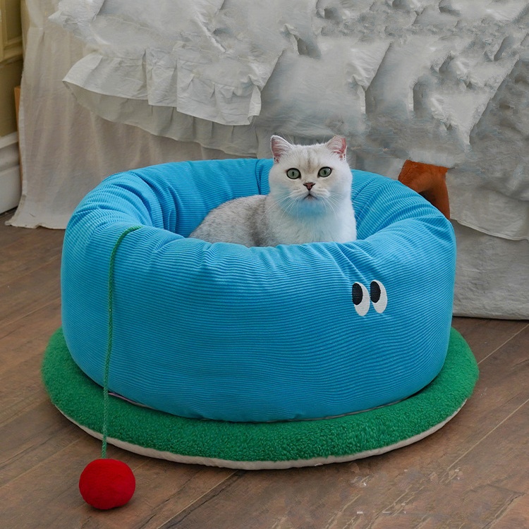 귀여운 도넛 아이즈 고양이 강아지 쿠션 Eyes Cat Cushion